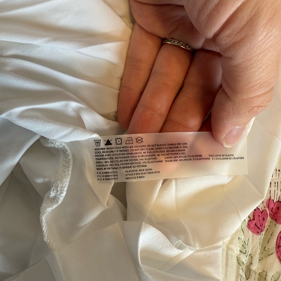 TNA White Pleated Mini Skirt - Picture 11 of 11